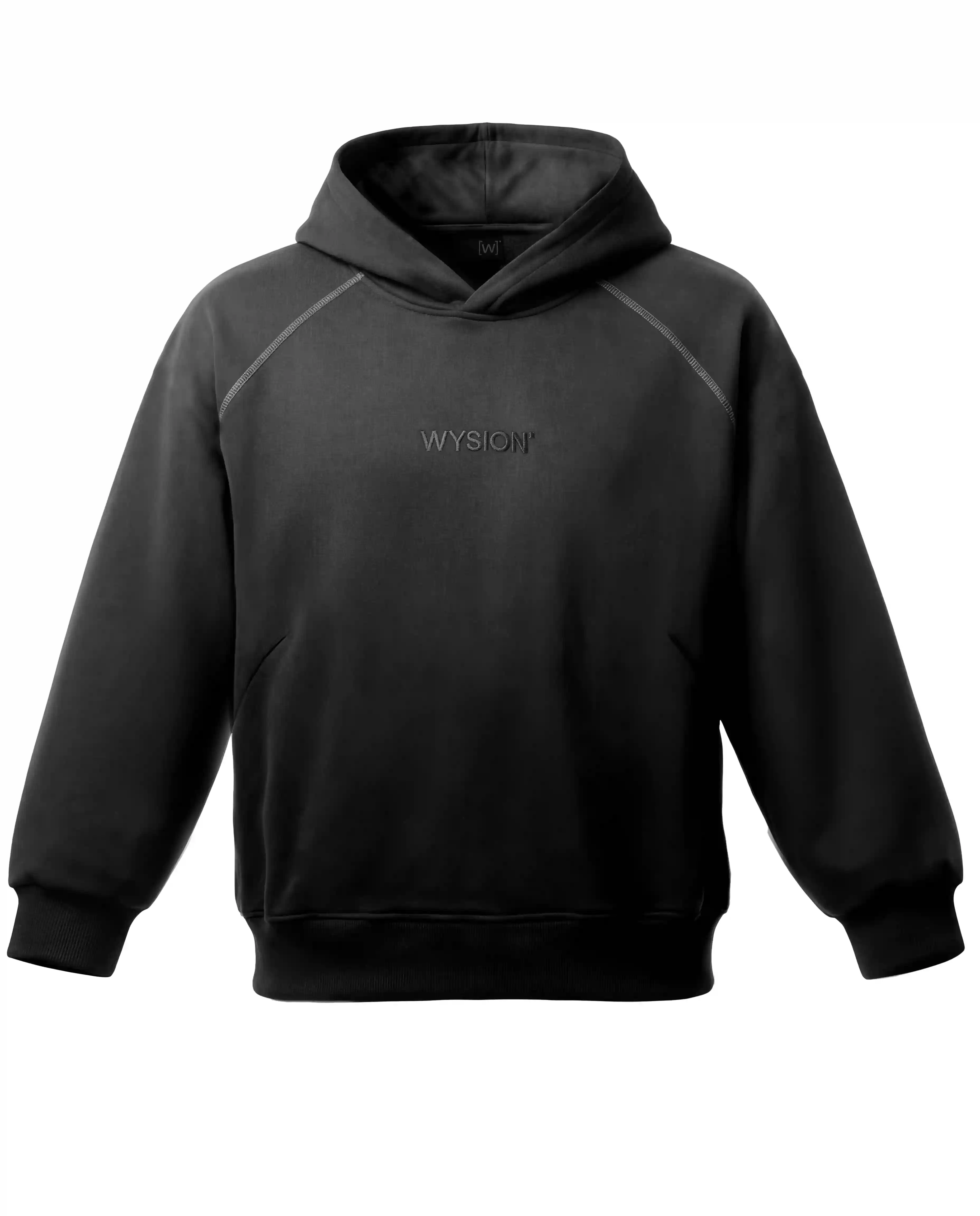 HOODIE ONYX BLACK — WYSION