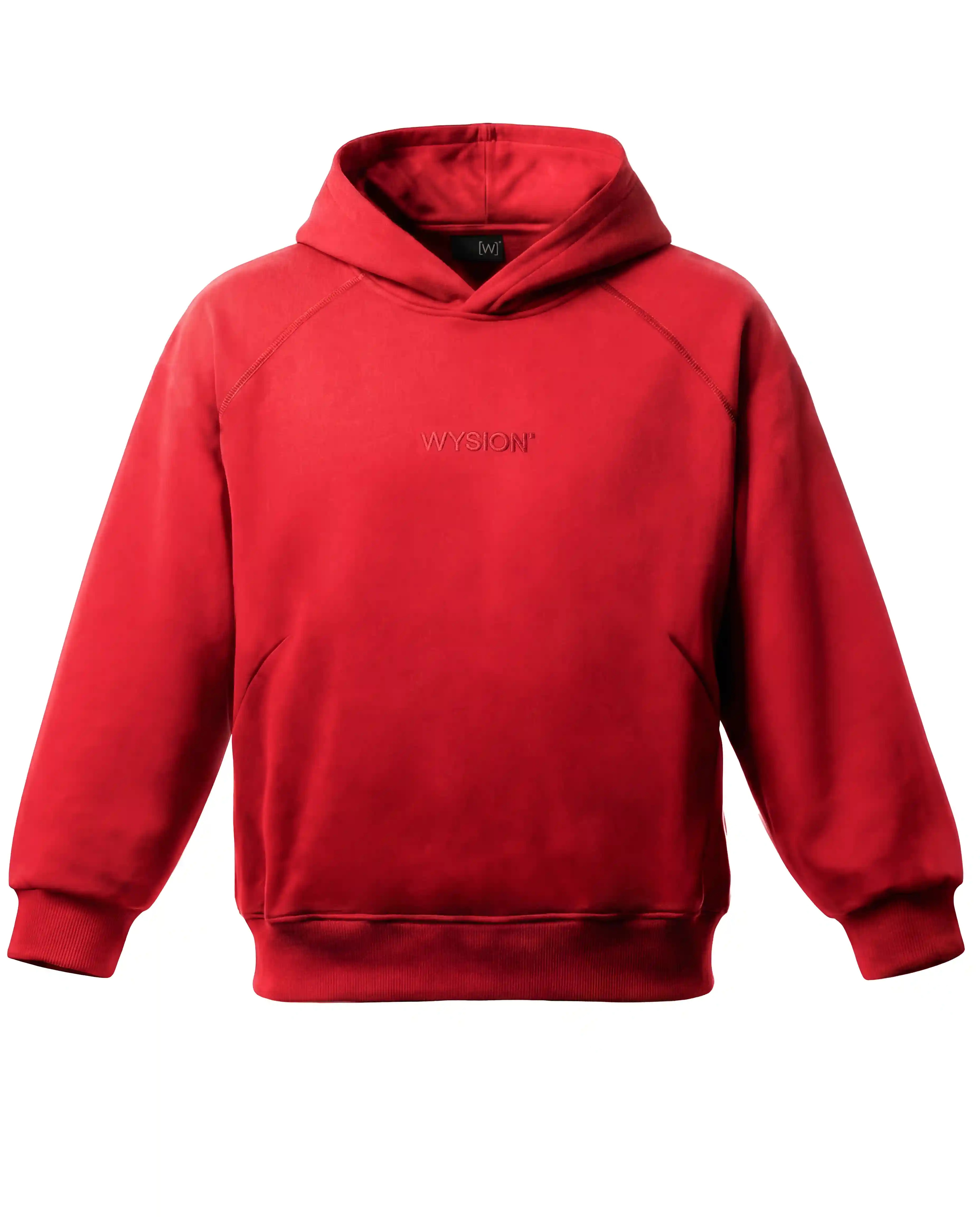 ZIP HOODIE CARMINE RED — WYSION
